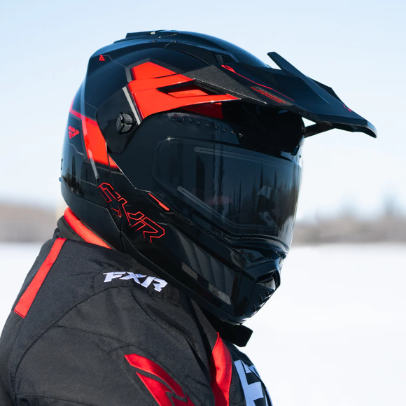 Шлем FXR Maverick X Pro с подогревом Black/Red, XL Шлем FXR Maverick X Pro с подогревом Black/Red, XL