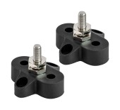 Клемма-штифт одинарная, M6, черная/черная Клемма-штифт одинарная, M6, черная/черная