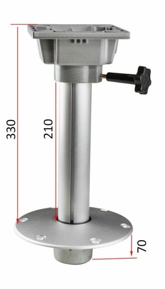 Стойка демонтируемая для сидений, высота 330 мм, диаметр 60 мм, диаметр основания 230 мм Стойка демонтируемая для сидений, высота 330 мм, диаметр 60 мм, диаметр основания 230 мм