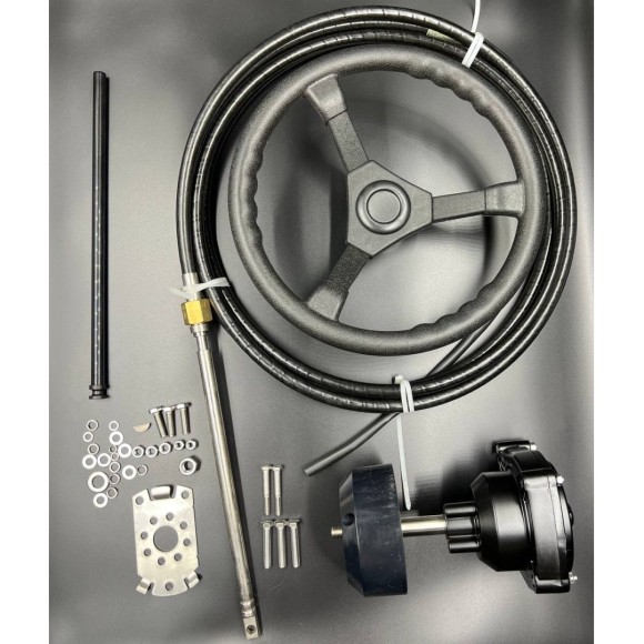 Рулевой комплект редуктор T73(невозвратный)  / трос M66-14FT / рулевое колесо) 14FT (PWB)