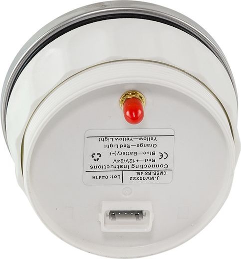 GPS-спидометр аналоговый 0-45 узлов, черный циферблат, нержавеющий ободок, выносная антенна, д. 85 мм, Marine Rocket