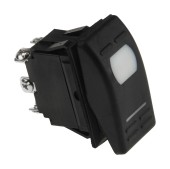 Переключатель двухпозиционный (ON)-ON 12 В/16А 6Р с подсветкой без фиксации 1 положения Переключатель двухпозиционный (ON)-ON 12 В/16А 6Р с подсветкой без фиксации 1 положения