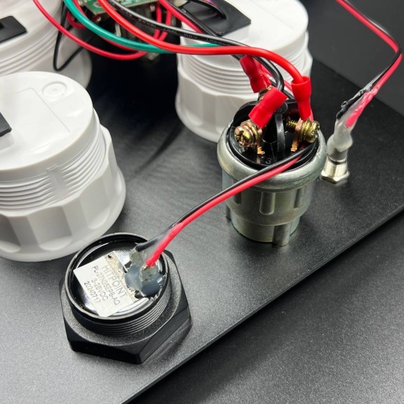 Прибор многофункциональный электронный 6в1 (д.85мм; черный, хромированный ободок) (DEPO) Прибор многофункциональный электронный 6в1 (д.85мм; черный, хромированный ободок) (DEPO)