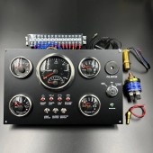 Прибор многофункциональный электронный 6в1 (д.85мм; черный, хромированный ободок) (DEPO)