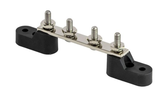 Колодка распределительная электромонтажная с защитной крышкой, 4 контакта