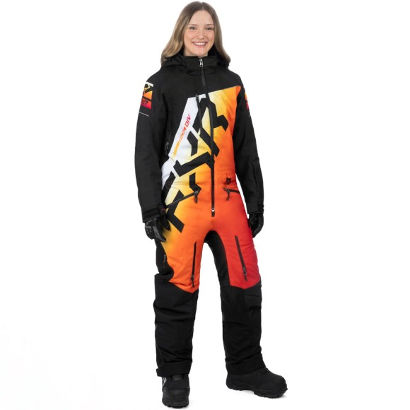 Комбинезон FXR CX F.A.S.T. с утеплителем Black/Sunrise, 4