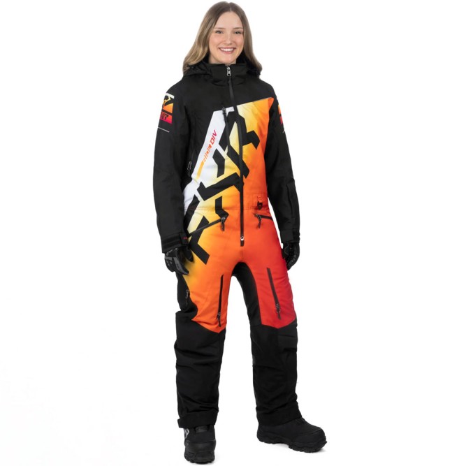 Комбинезон FXR CX F.A.S.T. с утеплителем Black/Sunrise, 4