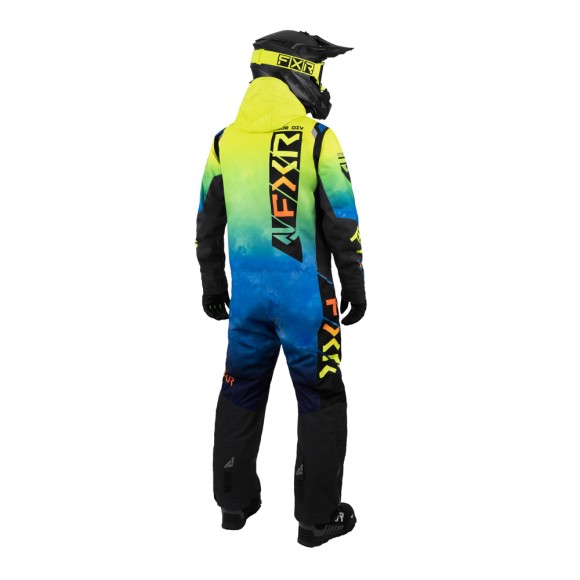 Комбинезон FXR Helium без утеплителя Blue-Hi Vis Fade/Inferno, S Комбинезон FXR Helium без утеплителя Blue-Hi Vis Fade/Inferno, S