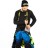 Комбинезон FXR Helium без утеплителя Blue-Hi Vis Fade/Inferno, S