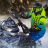 Комбинезон FXR Helium без утеплителя Blue-Hi Vis Fade/Inferno, S