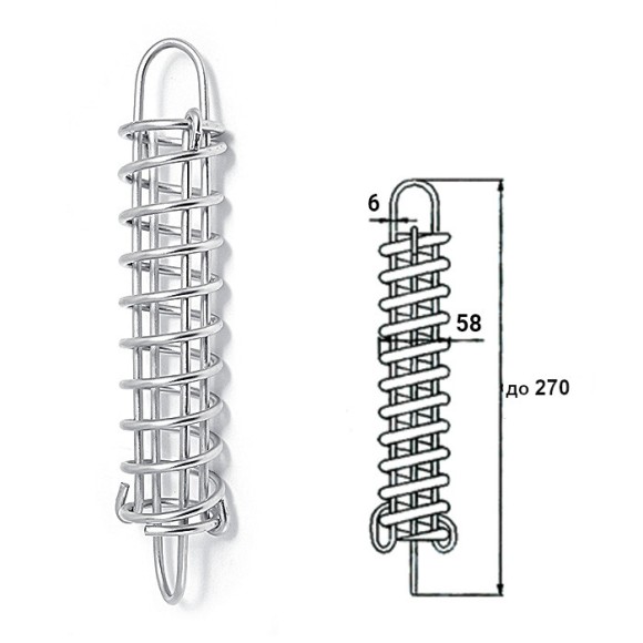 Амортизатор швартовый 6х270мм Амортизатор швартовый 6х270мм