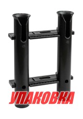 Держатель спиннинга 2 стакана, черный (упаковка из 4 шт.)