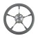 Рулевое колесо RIVA RSL обод серый, спицы серебряные д. 320 мм