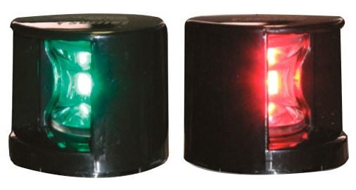 Огни бортовые светодиодные 38х55 мм, черный корпус