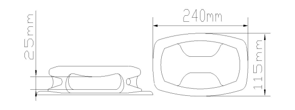 Ручка транспортировочная тип c, черная, 2 шт Ручка транспортировочная тип c, черная, 2 шт