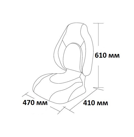 Сиденье Premium Contoured, серое