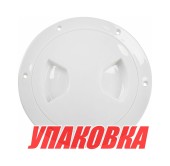 Лючок палубный 162 мм белый (упаковка из 40 шт.)