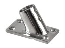 Основание стойки леера 7/8"(22,2 мм), 60 град, прямоугольное