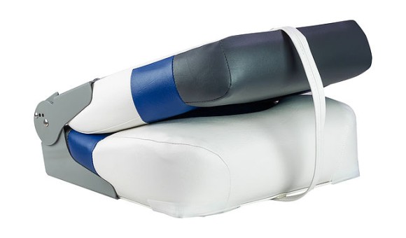 Кресло мягкое складное Premium, обивка винил, цвет белый/синий/угольный, Marine Rocket Кресло мягкое складное Premium, обивка винил, цвет белый/синий/угольный, Marine Rocket