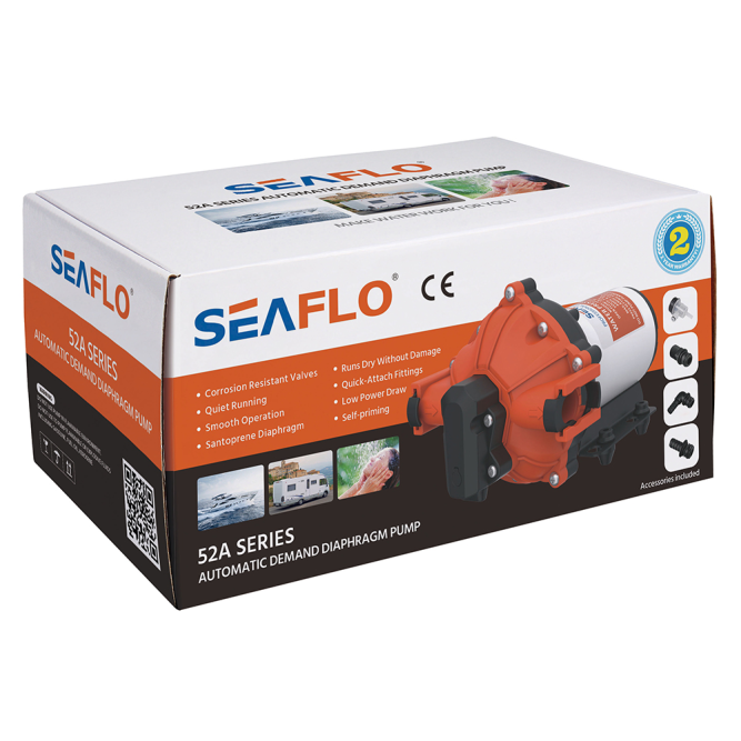 Помпа водоподающая SeaFlo мембранная, 12V 18.9 л/мин, 4.2 BAR