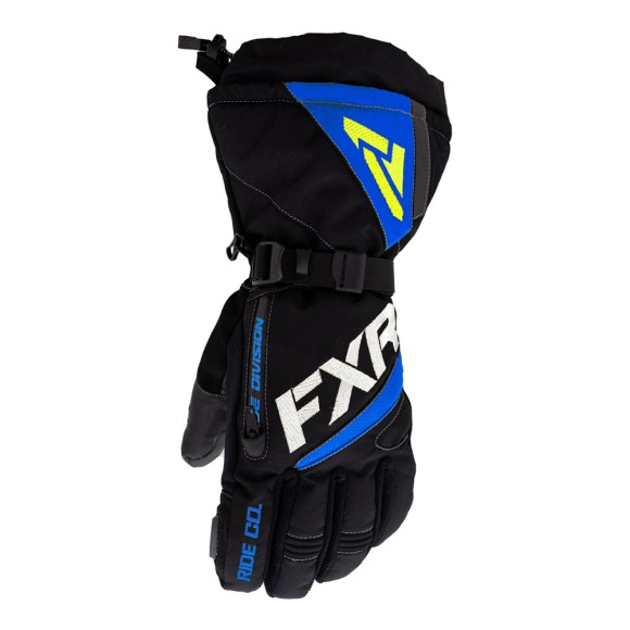 Перчатки FXR Fuel с утеплителем Black/Blue/Hi Vis, XS