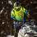 Комбинезон FXR Helium без утеплителя Blue-Hi Vis Fade/Inferno, 2XL