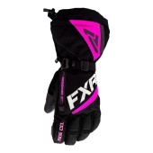 Перчатки FXR Fusion с утеплителем Black/Electric Pink, L
