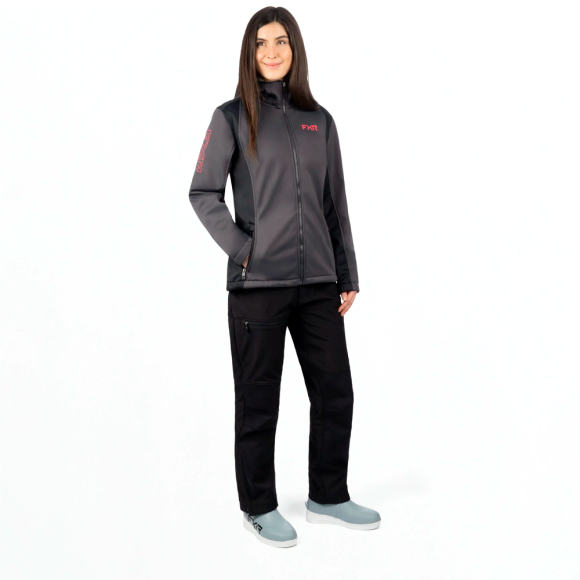 Куртка FXR Pulse Softshell без утеплителя Asphalt/Razz, S