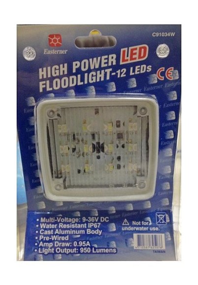 Прожектор светодиодный 12 диодов, 950 лм, 9-36 В Прожектор светодиодный 12 диодов, 950 лм, 9-36 В