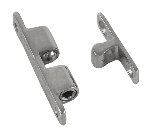 Фиксатор дверной 44х8мм, нерж.сталь