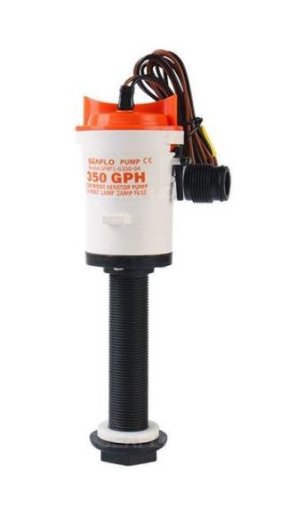Аэратор вертикальный 12 В, 350 GPH (1324,8 л/час), SeaFlo