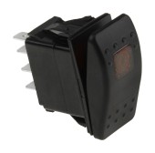 Переключатель двухпозиционный (ON)-ON 12 В/20А 7Р с подсветкой без фиксации 1 положения