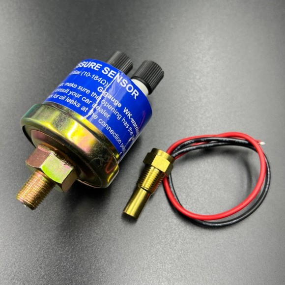 Прибор многофункциональный аналоговый 4в1 (д.110мм; черный, хромированный ободок) (DEPO)