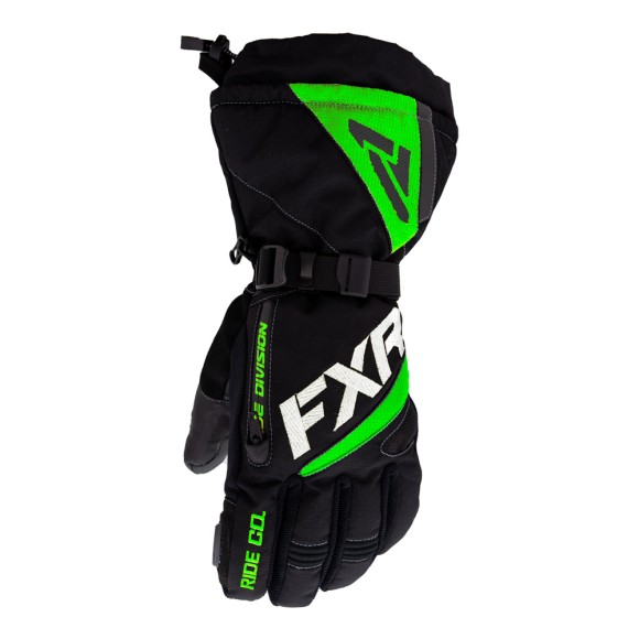 Перчатки FXR Fuel с утеплителем Black/Lime, M