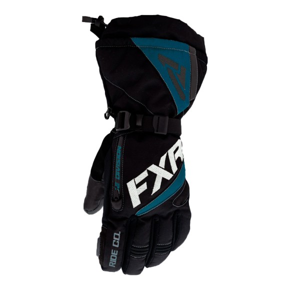 Перчатки FXR Fusion с утеплителем Black/Ocean, S