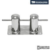 Кнехт двойной 60 мм с основанием Кнехт двойной 60 мм с основанием