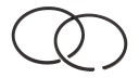 Кольца поршневые Tohatsu/Mercury 40-50, STD, Omax