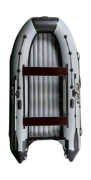 Надувная лодка ПВХ, RiverBoats RB 390 НДНД, черно-серый Надувная лодка ПВХ, RiverBoats RB 390 НДНД, черно-серый