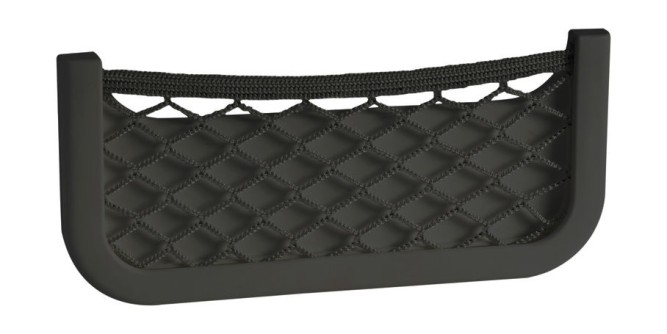 Накладной карман с сеткой 250x115x30 мм, черный