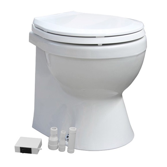 Унитаз судовой 460х480, в комплекте с электр.помпой 12В (нов)