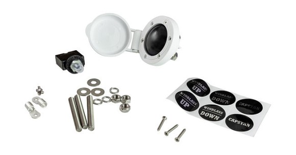 Лебедка якорная South Pacific EC1000A вертикальная, 1100Вт, 12 В,