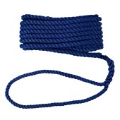 Трос швартовый с огоном Skipper трёхпрядный, 12мм, нейлон 10.67м, синий Трос швартовый с огоном Skipper трёхпрядный, 12мм, нейлон 10.67м, синий