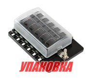 Блок на 12 предохранителей, Marine Rocket (упаковка из 6 шт.) Блок на 12 предохранителей, Marine Rocket (упаковка из 6 шт.)