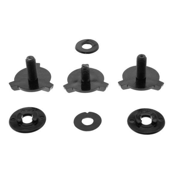 Винты для шлема FXR Clutch X Black, OS Винты для шлема FXR Clutch X Black, OS