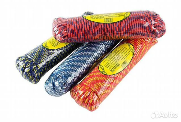 Шнур полипропиленовый плетеный d 6 мм, L 30 м Шнур полипропиленовый плетеный d 6 мм, L 30 м