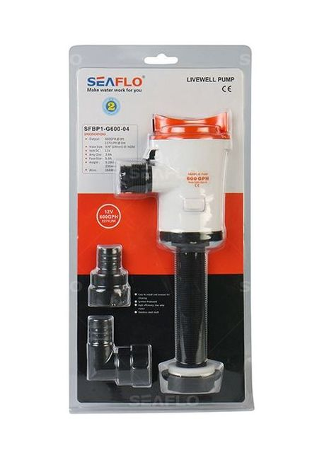 Аэратор вертикальный 12 В, 600 GPH ( 2271, 2 л/час), SeaFlo