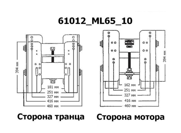 Подъёмник мотора ручной вертикальный 50-300 л.с. вынос 254 мм (Manual-Lift), CMC Подъёмник мотора ручной вертикальный 50-300 л.с. вынос 254 мм (Manual-Lift), CMC