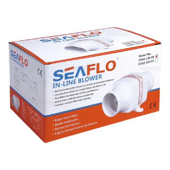 Вентилятор SeaFlo канальный, 3681 л/мин, 12V 3681 л/мин Вентилятор SeaFlo канальный, 3681 л/мин, 12V 3681 л/мин