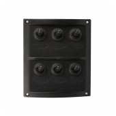 Панель бортового питания Skipper с тумблерами переключателей - 6, гнёзд предохранителей - 3