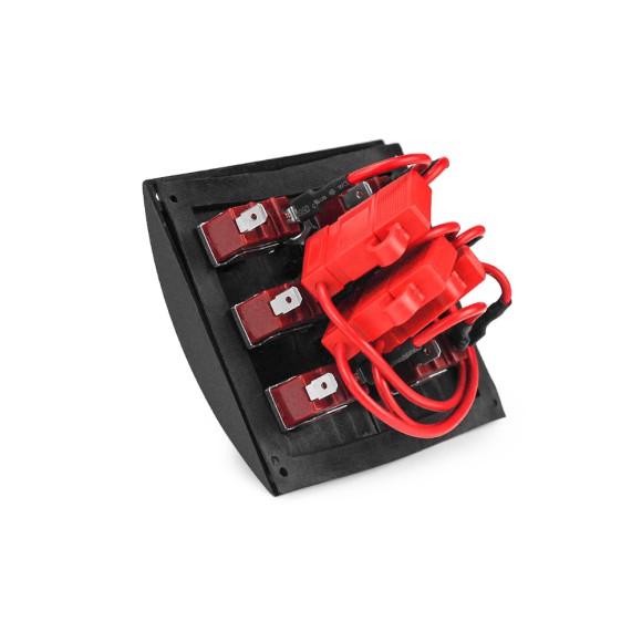 Панель бортового питания Skipper с тумблерами переключателей - 6, гнёзд предохранителей - 3